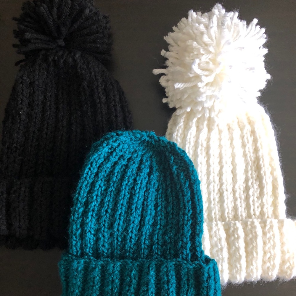 3 pack, handmade beanies sharks themed